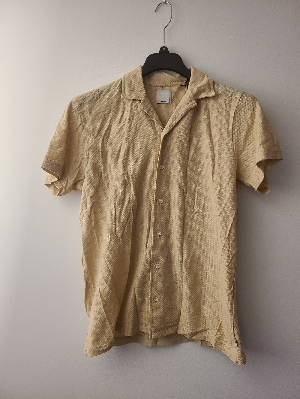 Jack & Jones Premium Button Down Collar T-Shirt Mens Size Large
